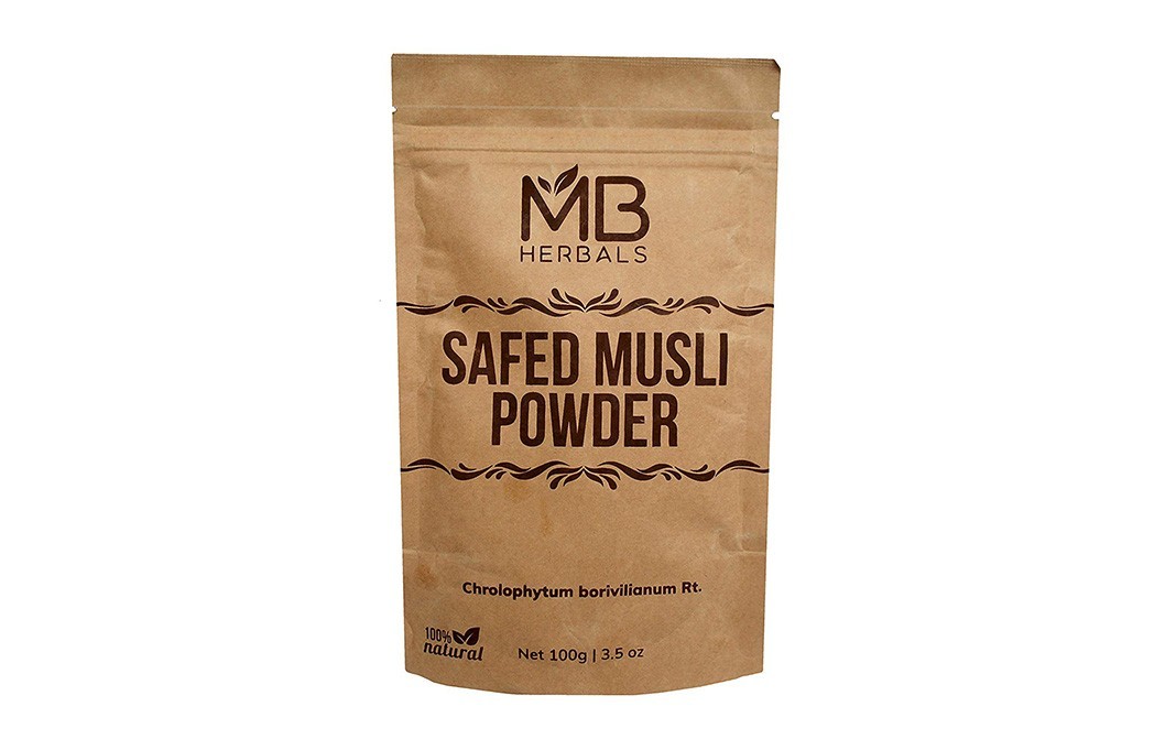 MB Herbals Safed Musli Powder    Pack  100 grams